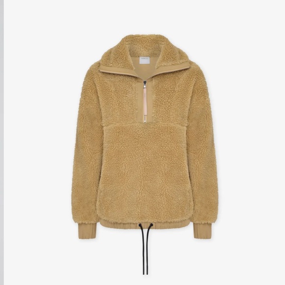 VARLEY Appleton Half-Zip Pullover Sherpa/Fleece/Mustard Gold/ Tan - Picture 5 of 11